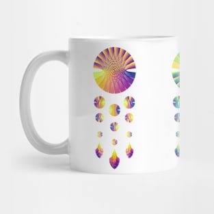 Dream Catcher | Sunset, Peacock and Volcano (White) Mug